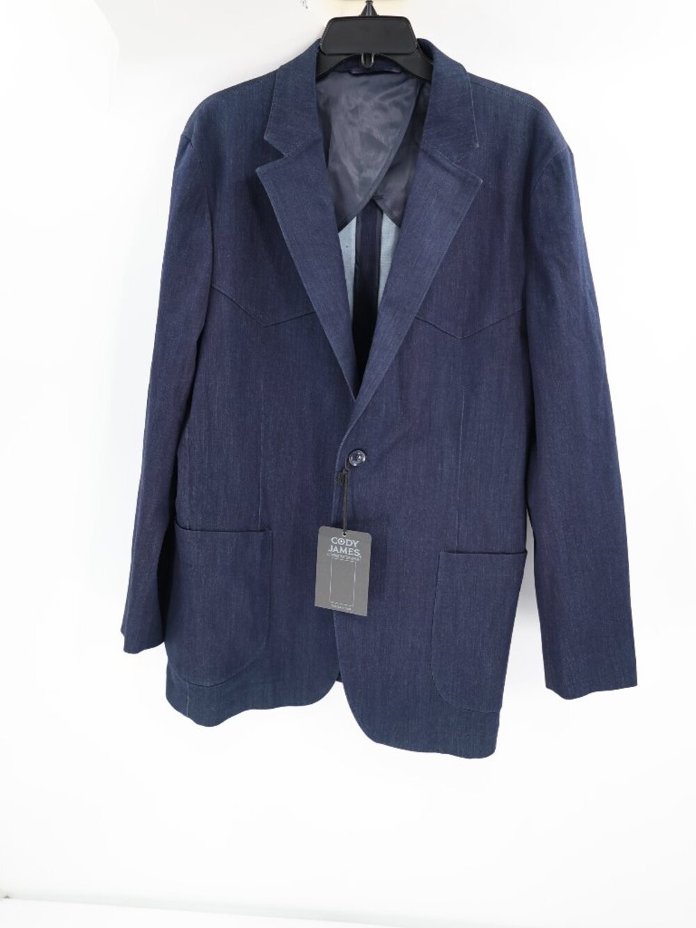 NWT Cody James 365 Blazer Mens 42R Western Denim Sport Coat rodeo unstructured